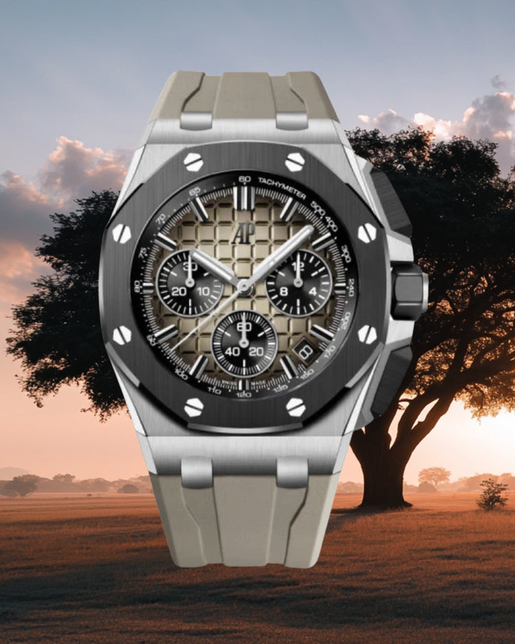 Audemars Piguet Royal Oak Offshore Chronograph 43mm – 26420SO.OO.A600CA.01 (Stainless Steel / Ceramic Bezel / Taupe Brown Dial)
