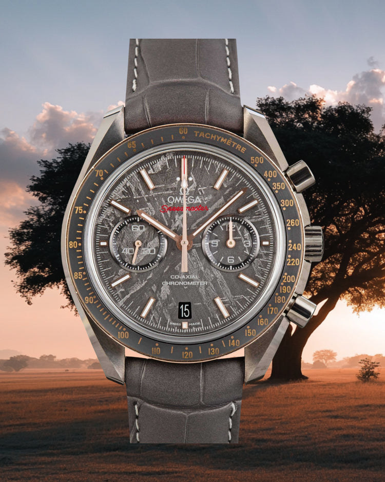 Omega Speedmaster “Grey Side of the Moon” Meteorite Dial – 311.63.44.51.99.001 (Ceramic / Sedna™ Gold / Meteorite Dial)