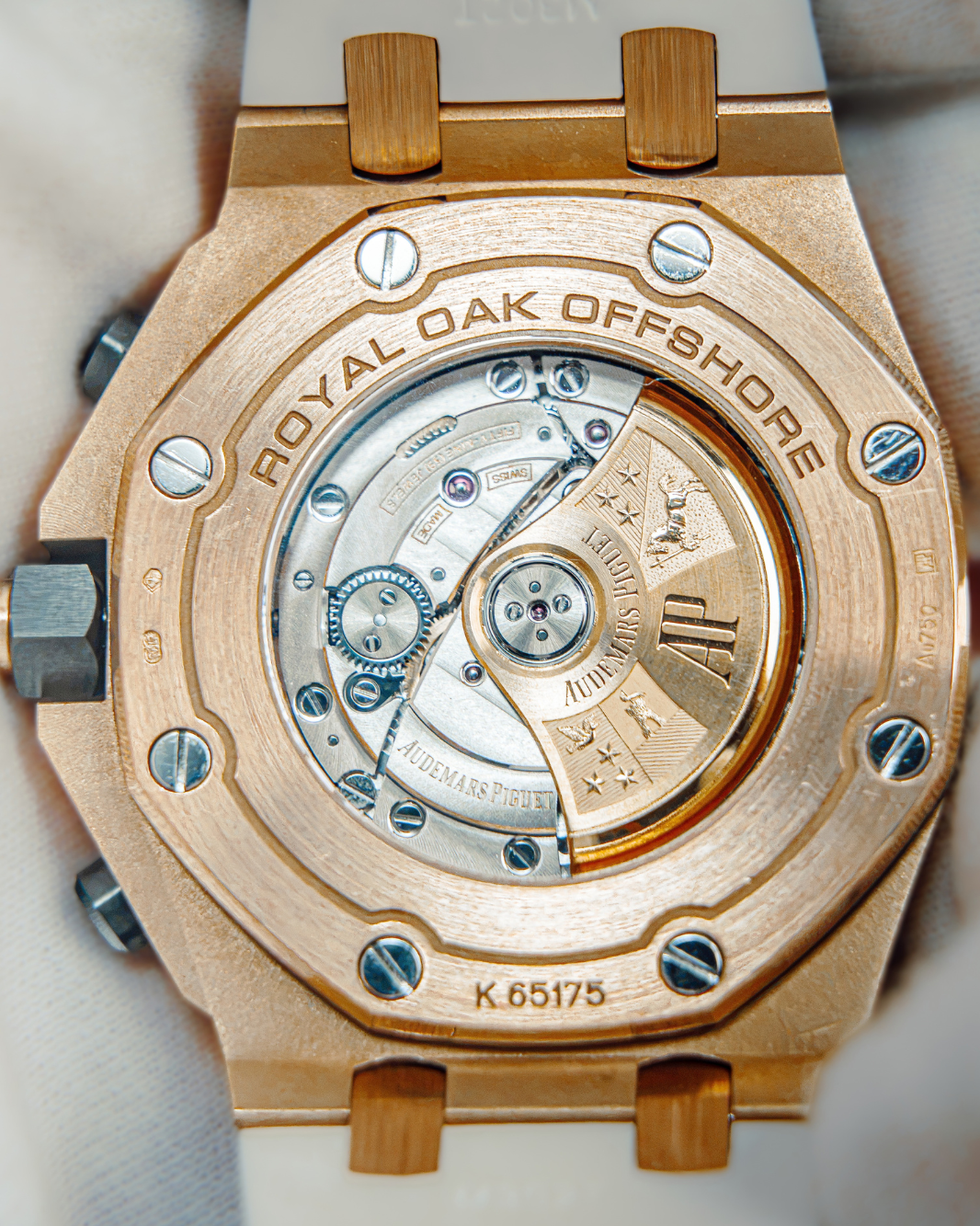 Audemars Piguet Royal Oak Offshore HALF BRICK GOLD BLACK DIAL RARE 42mm 26470OR