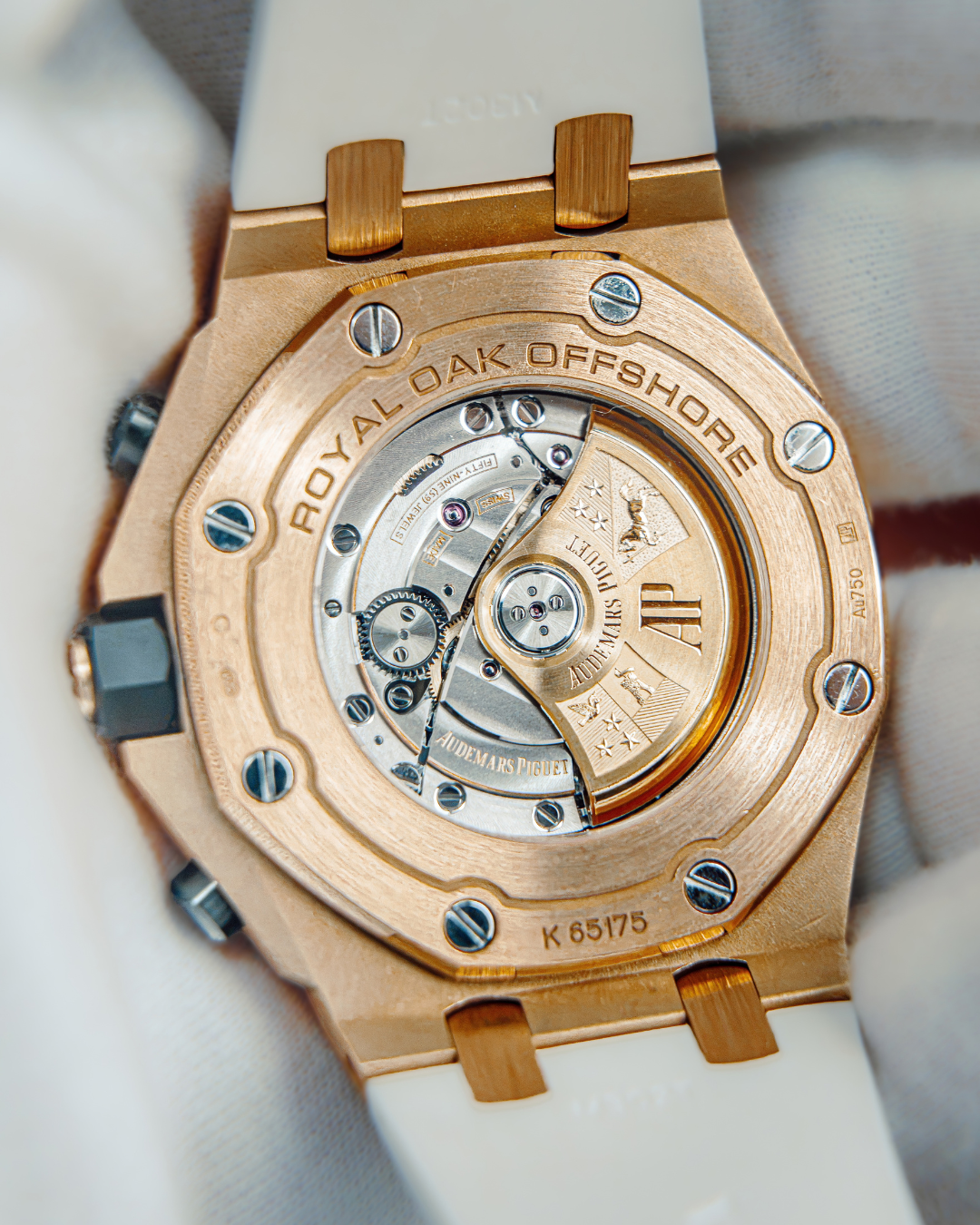 Audemars Piguet Royal Oak Offshore HALF BRICK GOLD BLACK DIAL RARE 42mm 26470OR