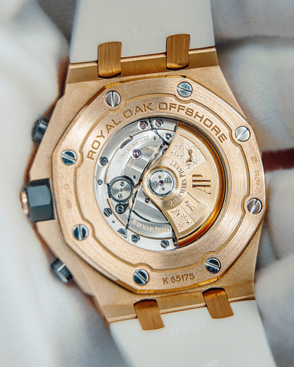 Audemars Piguet Royal Oak Offshore HALF BRICK GOLD BLACK DIAL RARE 42mm 26470OR