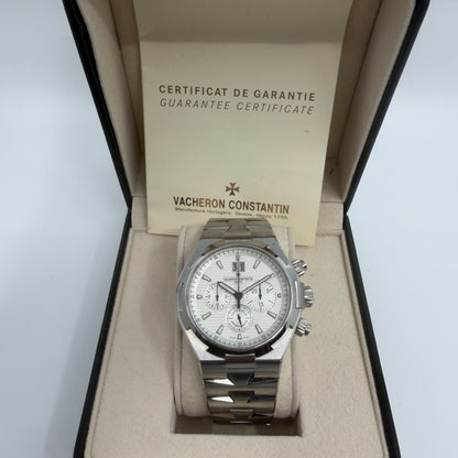 Vacheron Constantin Overseas Chronograph 49150/B01A-9095 Silver Dial Full Set