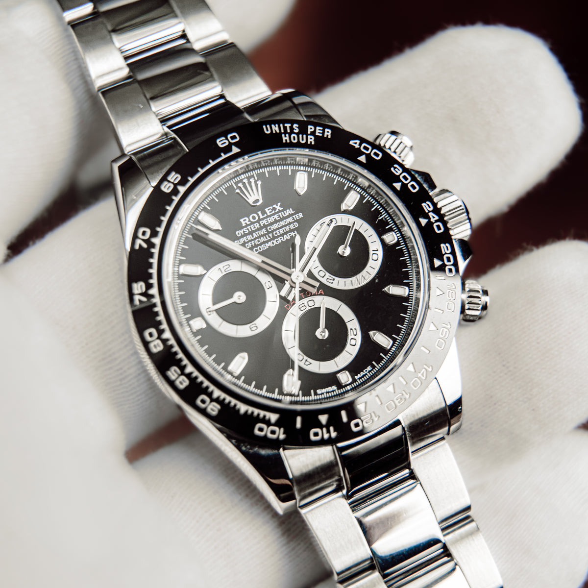 2022 Rolex Daytona Cosmograph 116500LN Black Dial Reverse Panda Stainless Steel Full Set