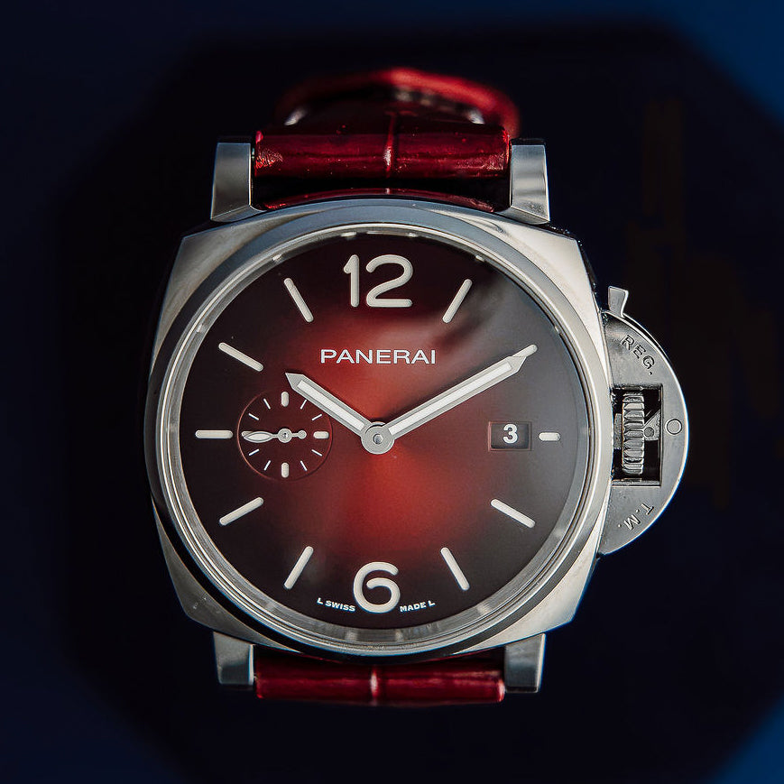 2024 Panerai Luminor Due PAM01424 Burgundy Dial 42mm Automatic Full Set