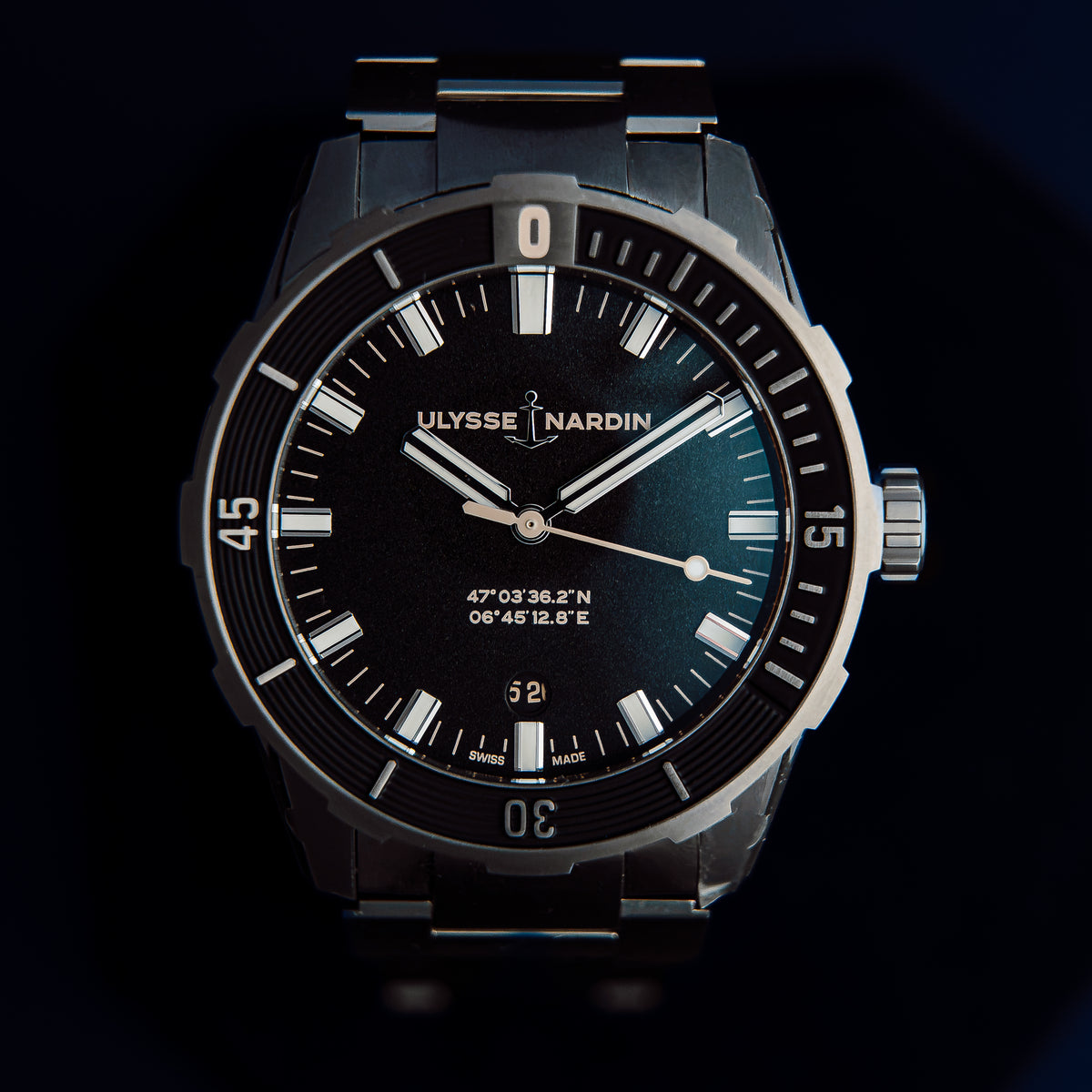 2026 Ulysse Nardin Diver Chronometer 42mm Black Dial Steel Bracelet Full Set Ref. 8163-175-7MIL/92