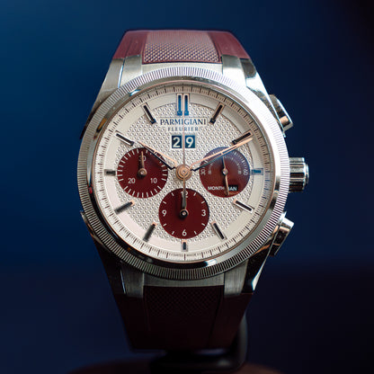 2023 Parmigiani Fleurier Tondagraph GT PFC906-1020002-400181 Burgundy Dial Full Set