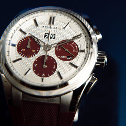 2023 Parmigiani Fleurier Tondagraph GT PFC906-1020002-400181 Burgundy Dial Full Set