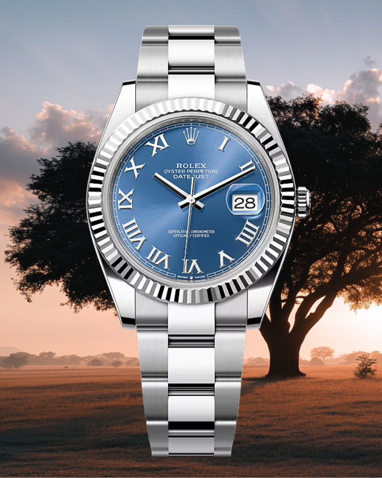 Rolex Steel and White Gold Rolesor Datejust 41 – 126334 Blue Roman Dial