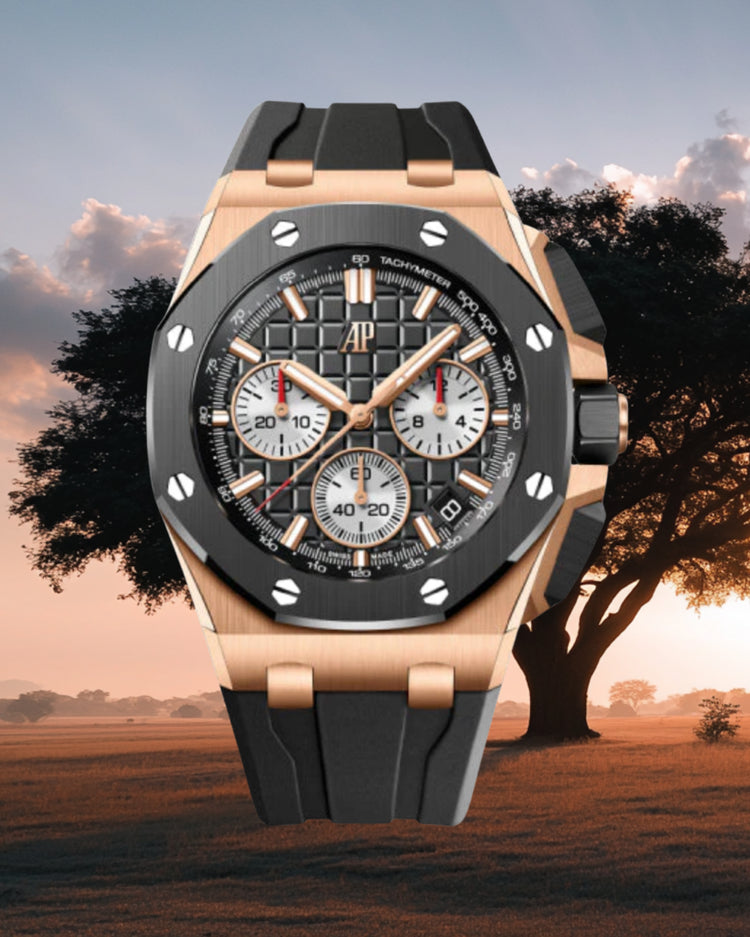 Audemars Piguet Royal Oak Offshore Chronograph 43mm – 26420RO.OO.A002CA.01 (Rose Gold / Black Ceramic Bezel / Black Dial)