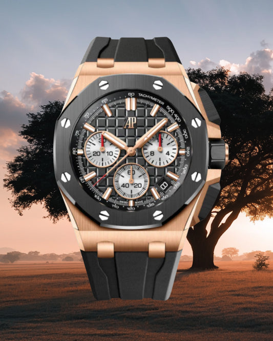 Audemars Piguet Royal Oak Offshore Chronograph 43mm – 26420RO.OO.A002CA.01 (Rose Gold / Black Ceramic Bezel / Black Dial)