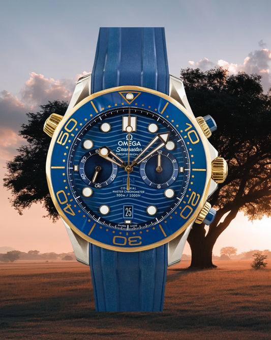 Omega Seamaster Diver 300M Chronograph 44mm – 210.22.44.51.03.001 (Stainless Steel & Yellow Gold / Blue Ceramic Bezel / Blue Dial)