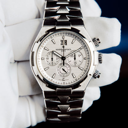 Vacheron Constantin Overseas Chronograph 49150/B01A-9095 Silver Dial Full Set