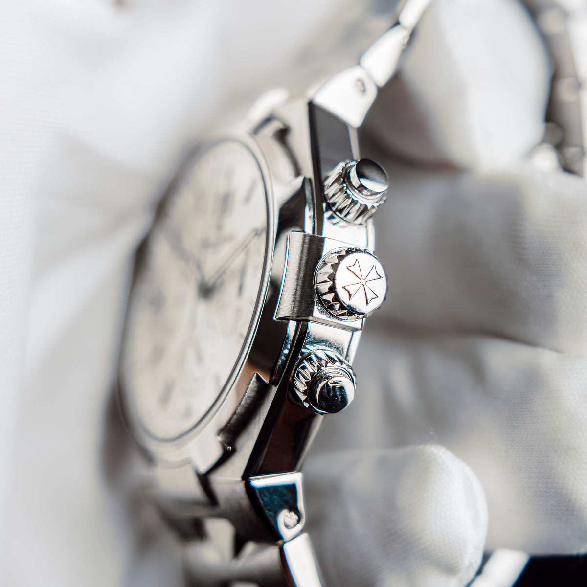 Vacheron Constantin Overseas Chronograph 49150/B01A-9095 Silver Dial Full Set