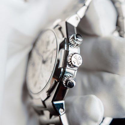 Vacheron Constantin Overseas Chronograph 49150/B01A-9095 Silver Dial Full Set